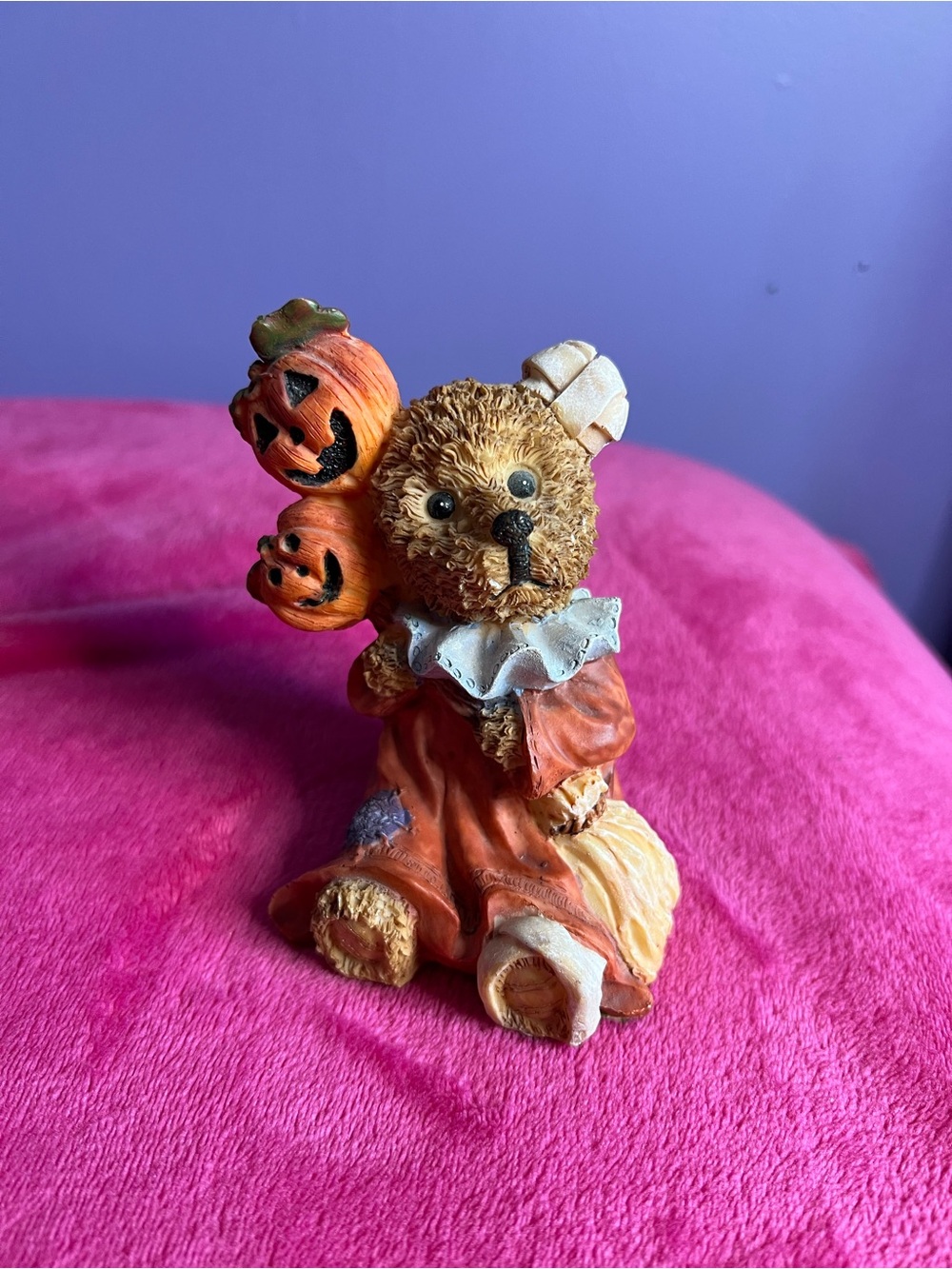 K’s Collection Halloween Teddy Bear with Pumpkins